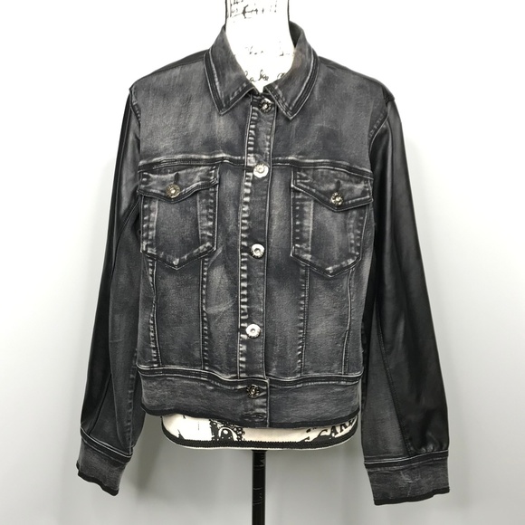 black denim jacket size 16